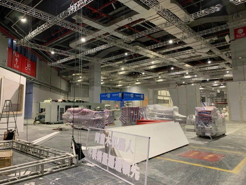 上海國(guó)際食品加工包裝機(jī)械展布展火熱進(jìn)行中 施工現(xiàn)場(chǎng)展現(xiàn)科技魅力